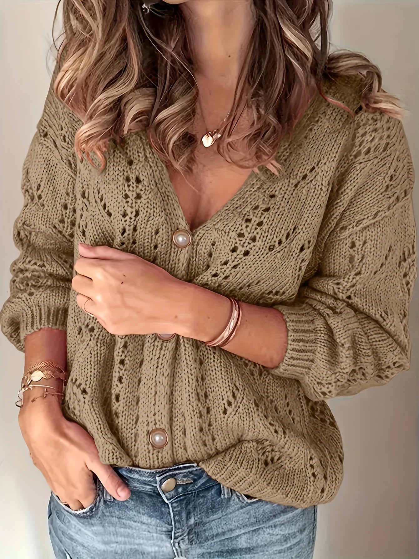 Le Clair™ | Cardigan Tricoté à Boutons